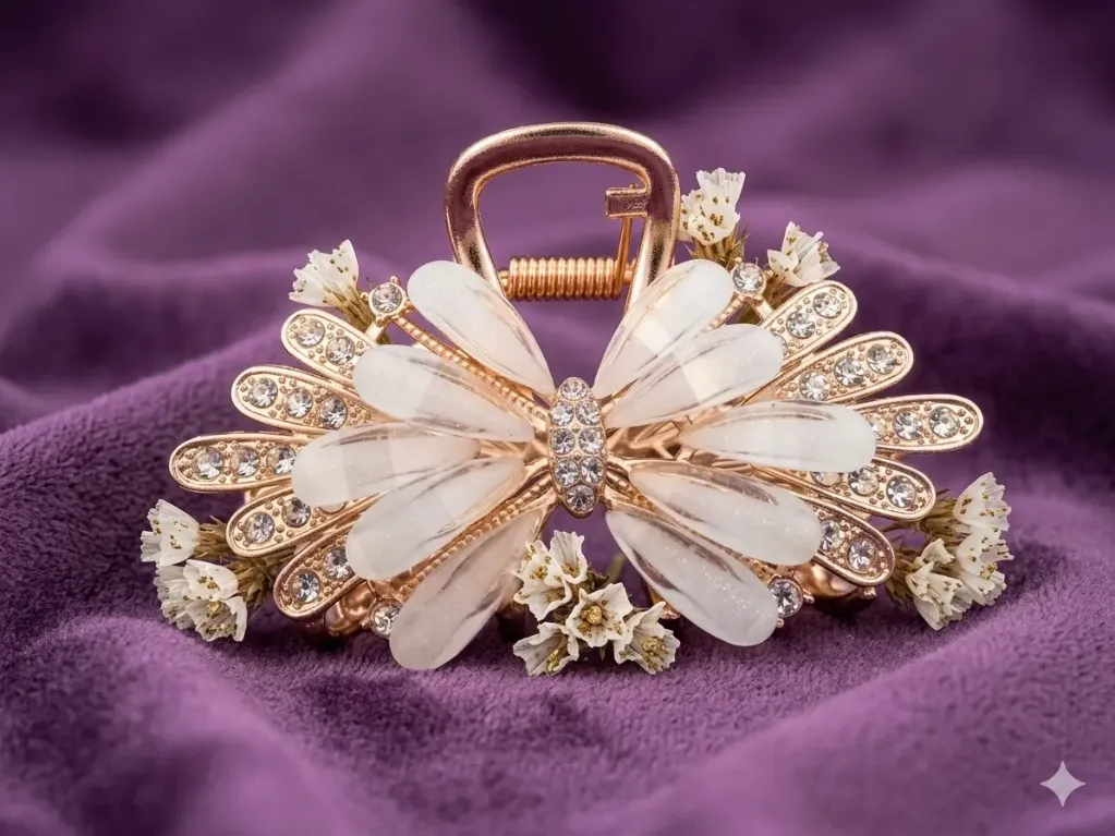 Matel Stone Hair Clip